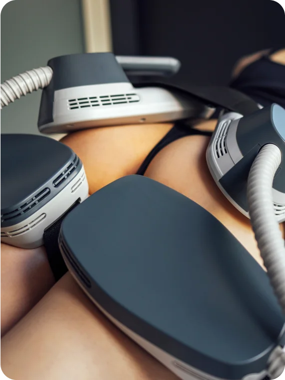 EMPBodyshaper auf dem Gesäß